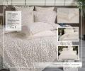 Постельное белье с одеялом "Kazanov.A." Шармель (айвори) Сатин, Евро