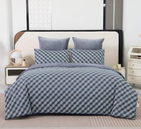 Постельное белье с одеялом "Sofi de Marko" Роберто №11 Велюр/Сатин, Евро