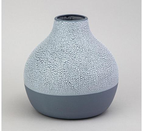 Ваза "ЖЕМЧУЖИНА" 20*20*21.6 см (тёмно-синий)