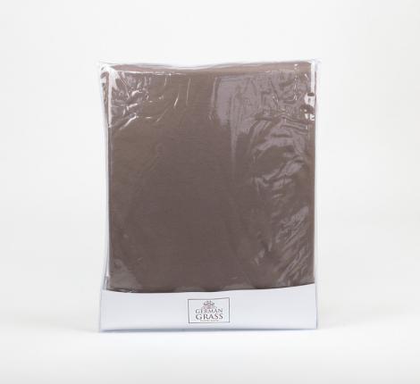 Простыня трикотажная на резинке "NOBLE TRADITIONS JERSEY TAUPE GRASS", 180х200х40