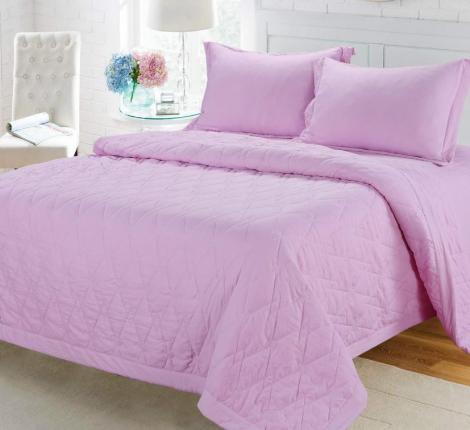 Постельное белье с одеялом &quot;Sofi de Marko&quot; Камелия (розовая) Жатый сатин, 1,5 спальный