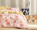 Постельное бельё "Blanc des Vosges" LOVE BIRDS PETAL перкаль, 1,5 спальный