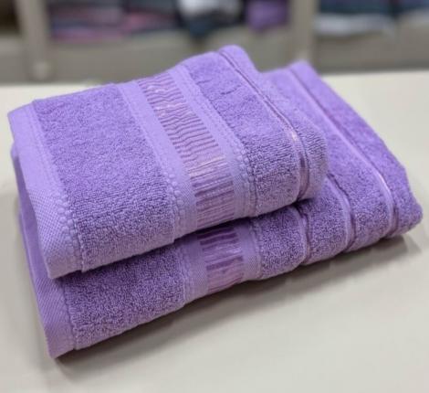 Полотенце махровое 70х140 NUSA "Elegans", лиловый