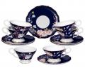 Чайный набор "КОБАЛЬТ" 86-2489-1 на 6 персон, 12 предметов, 280 мл