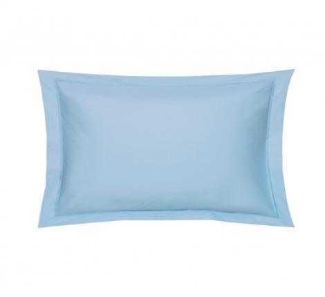Наволочка "Blanc des Vosges" перкаль 50х70, bleu ciel (голубой)