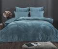 Постельное белье с одеялом "Kazanov.A." Луис (бирюза жемчуг) Велюр/Egypt Cotton, Евро