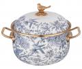 Кастрюля эмалированная с крышкой "ROYAL GARDEN" 950-672, 2,8 л