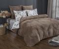 Постельное белье с одеялом "Kazanov.A." Валери (бежевый жемчуг) Велюр/Egypt Cotton, Евро