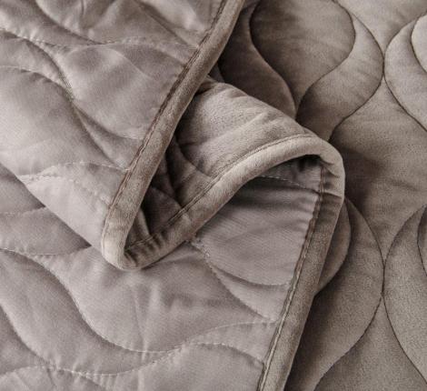 Покрывало "Sofi de Marko" Нобилис (серый) Велюр, 240х280