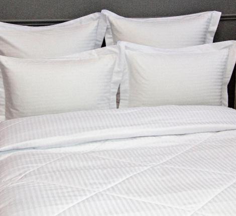 Постельное белье с одеялом "Kazanov.A." Hotel (жемчуг) Страйп Сатин, 1,5 спальный