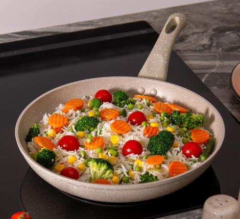 Сковорода AGNESS "LATTE", диаметр 26 см