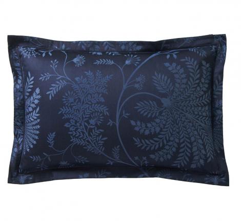 Постельное бельё "Blanc des Vosges" PALMYRE BLEU NUIT (синий) сатин-жаккард, Евро