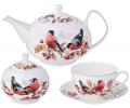 Чайный сервиз "ЛЕСНАЯ СКАЗКА" СНЕГИРИ на 6 персон, 14 персон