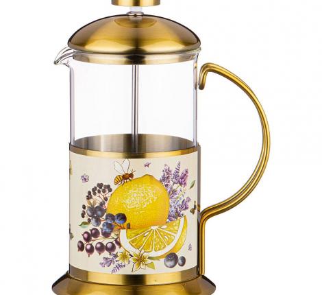 Френч-пресс "ПРОВАНС ЛИМОНЫ" 894-131, 600 мл