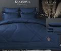 Постельное белье с одеялом "Kazanov.A." Stripe Le-Man (индиго) Страйп Сатин, Семейный