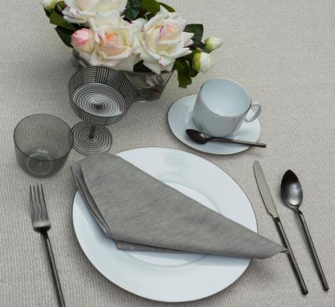Набор столовых приборов "DESIREE" ANTHRACITE CRYSTAL 48, 6 персон, 24 предмета