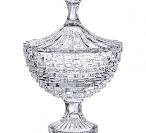 Блюдо на ножке с крышкой "SAPHIR", диаметр 17,8 см