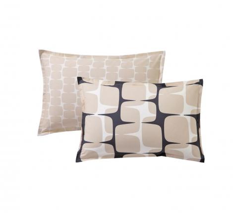 Постельное бельё "Blanc des Vosges" LOHKO PUDRE перкаль, 1,5 спальный