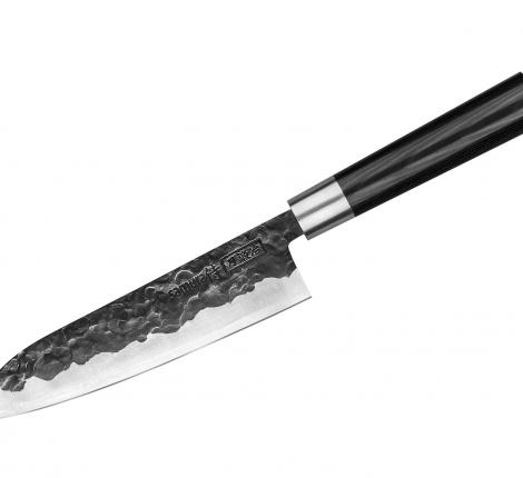 Набор:из 3 кухонных ножей "Samura BLACKSMITH" (23, 43, 95), гвоздичное масло, салфетка