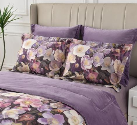 Постельное белье с одеялом "Sofi de Marko" Ренато №6 Велюр/Сатин, Евро
