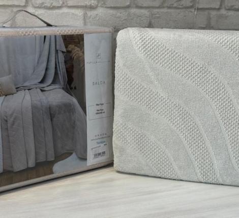 Покрывало махровое PUPILLA "SALDA" 180х240, льняной