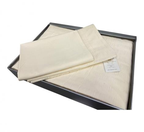 Постельное бельё "Maison D'or" NEW CAMILLE Жатый сатин 1,5 спальный, кремовый