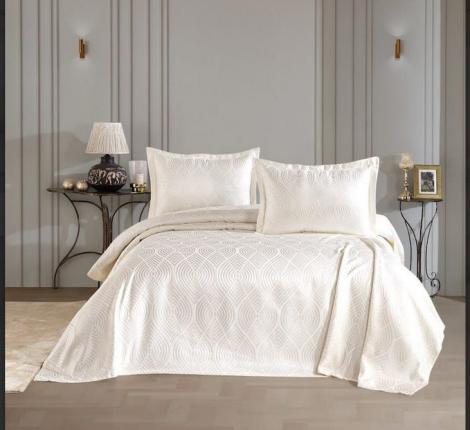 Покрывало EFOR Pique "SERENA" 240х260, кремовый