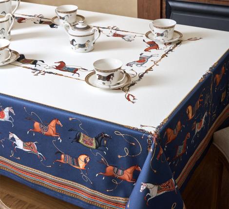 Скатерть с пропиткой SANTALINO "PASSAGE" 140х300 см, белый