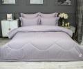 Постельное белье с одеялом "Kazanov.A." Hotel (пыльная лаванда) Страйп Сатин, 1,5 спальный