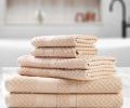 Набор полотенец AKAY "LAMA" 6 шт. (33*50-2, 50*80-2, 70*130-2), бежевый