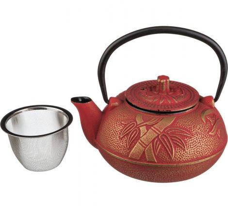 Заварочный чайник чугунный "RED STAR" с эмалированным покрытием внутри, 600 мл