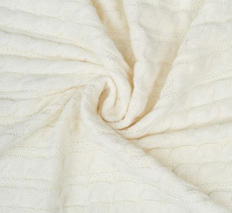 Плед вязаный "Sofi de Marko" Джовани (молоко), 160х220