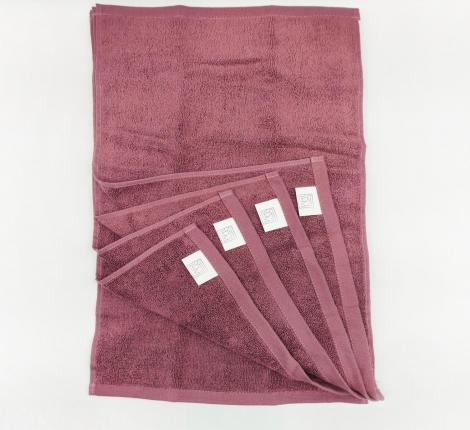 Набор махровых салфеток "Sofi de Marko" Дэйзи 30х50-5шт., пурпурный