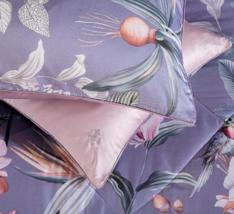 Постельное белье с одеялом "Kazanov.A." Ирбис (лаванда пепел) Тенсел, 1,5 спальный