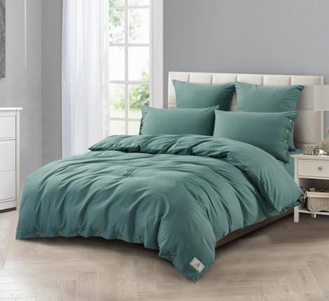 Постельное бельё "KARTEKS" VH-07 вареный жаккард на пуговицах, 2 спальный