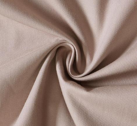 Постельное бельё "KARTEKS" сатин однотонный с кантом HK-03 (бежевый), 2 спальный