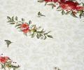 Скатерть овальная с пропиткой "ГРАНАТЫ" 160х220 см, зелёный