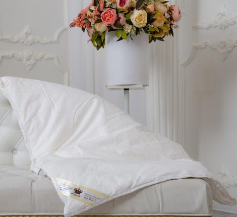 Одеяло шёлковое Kingsilk Elisabette Люкс всесезонное, 200х220 (белый)