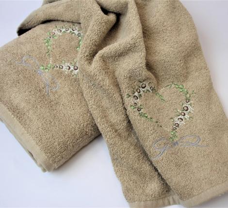 Набор махровых полотенец &quot;KARTREKS&quot; 2шт (50х90, 70х140) ROMANTIK 57.007