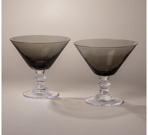 Набор бокалов для мартини 2 штуки "MIRAGE" GREY, 280 мл