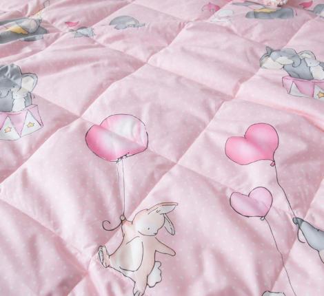 Постельное белье с одеялом детское "Sofi de Marko" Элиот (розовый) Сатин, 1,5 спальный