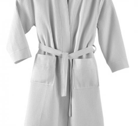 Халат вафельный "Blanc des Vosges" WAFFLE PERLE (серый), S