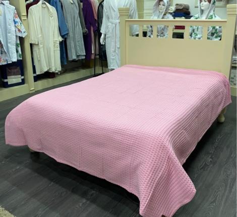 Покрывало вафельное "QUALITY" 200х240, розовый