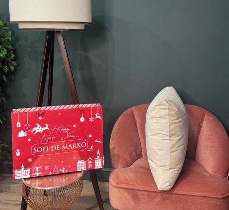 Полушка декоративная "Sofi de Marko" Адора (молоко) Велюр, 55х55