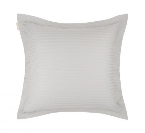 Наволочка "Sofi de Marko" Моне (серый) Страйп Сатин, 70х70 с ушками 5см (1 шт.)