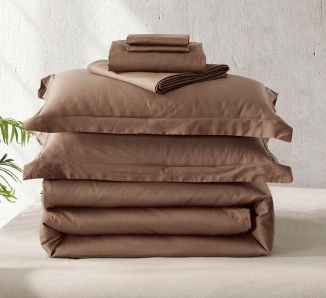 Постельное бельё "KARTEKS" Сатин однотонный SKO-027, 2 спальный